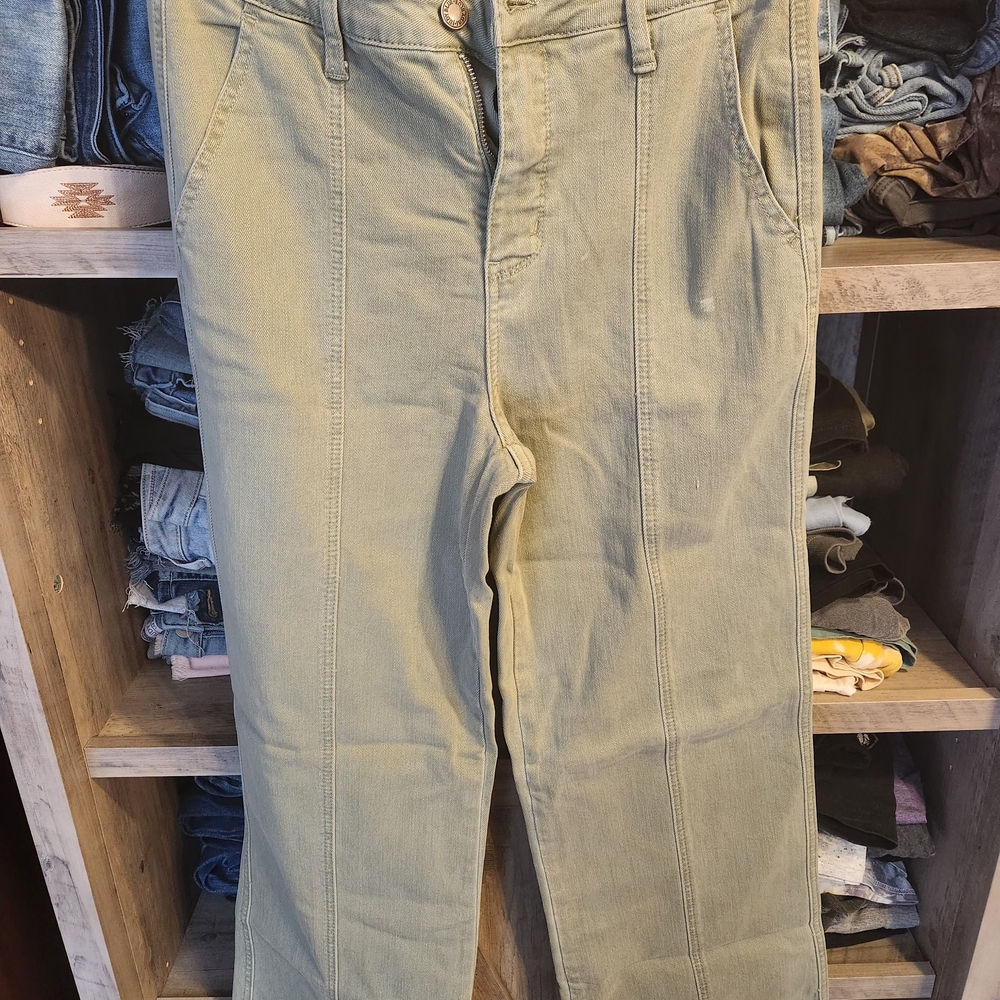 Judy Blue Olive Flare & Wide Leg Jeans